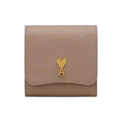 AMI PARIS Paris Paris Compact Wallet "Light Tope"