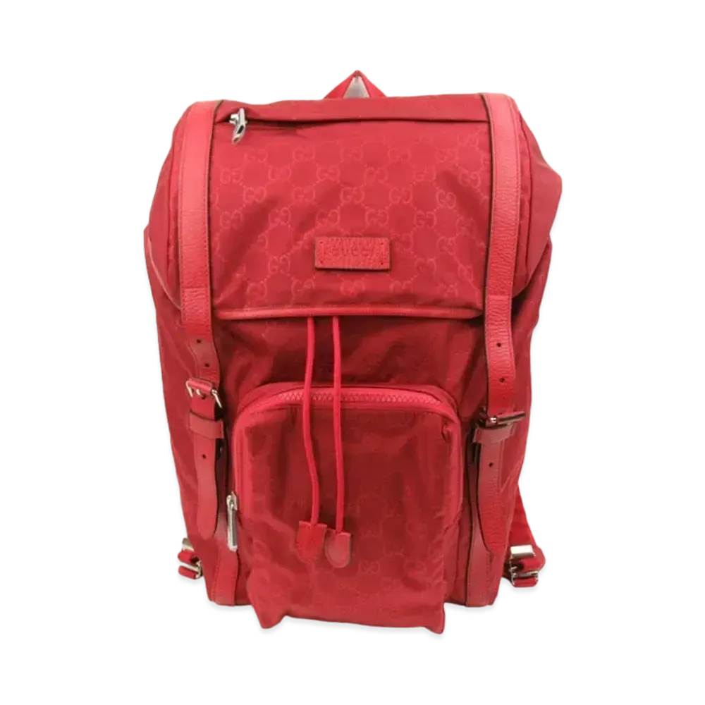 GUCCI Backpack GG Nylon "Red"