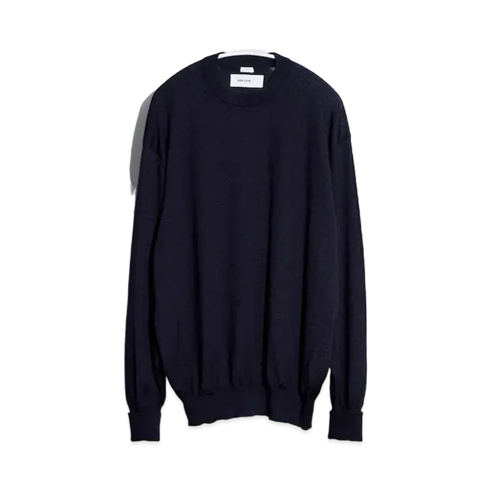 everyone A.PRESSE for everyone Cashmere High Gauge Crew Neck Sweater "Black"