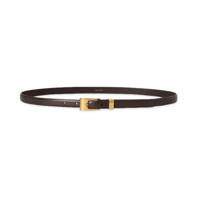 The Row Women's Downtown Leather Belt "Brown"