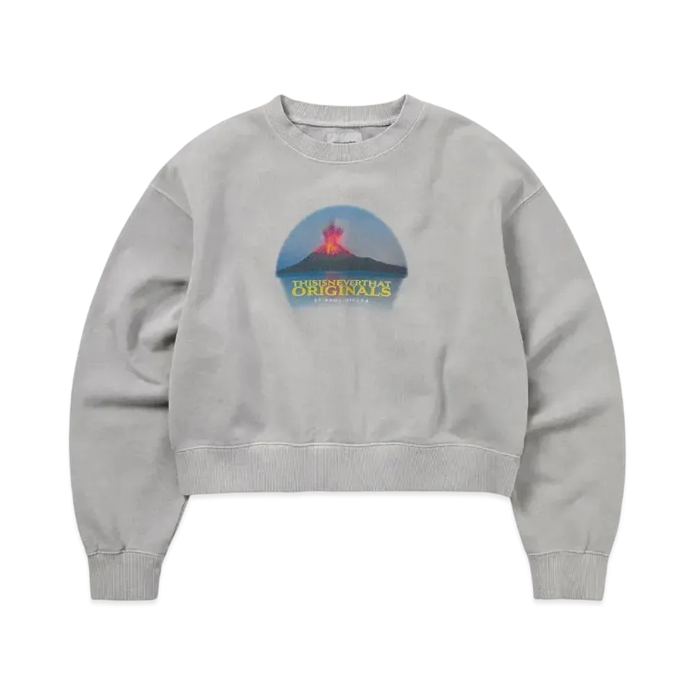 thisisneverthat Volcano W Crewneck "Grey"