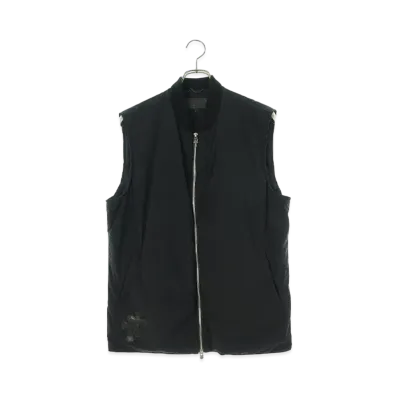 Chrome Hearts NIP & TUCK Cross Patch Nylon Down Vest "Black"