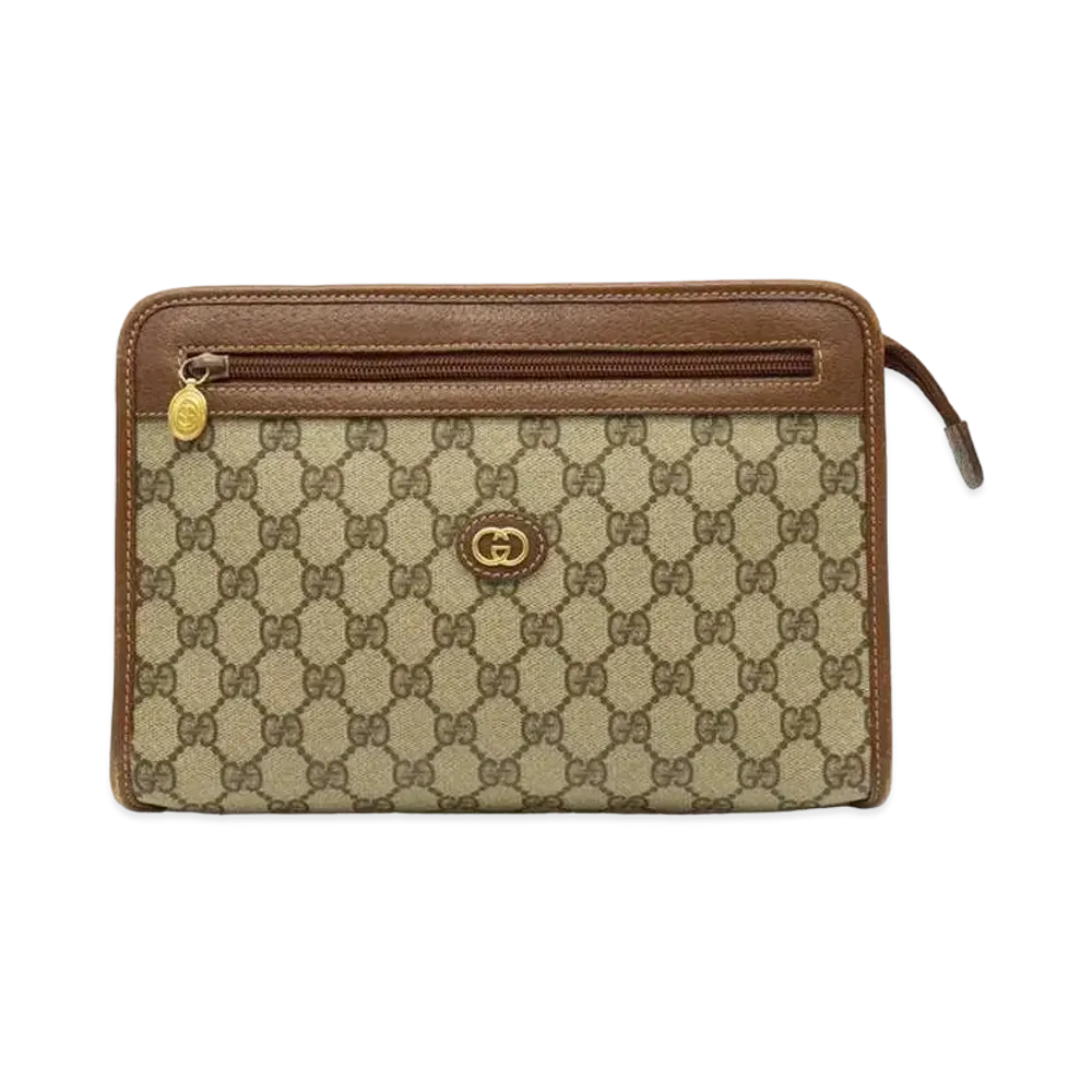 GUCCI GG Plus Clutch Bag "Beige"