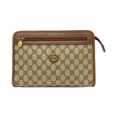 GUCCI GG Plus Clutch Bag "Beige"