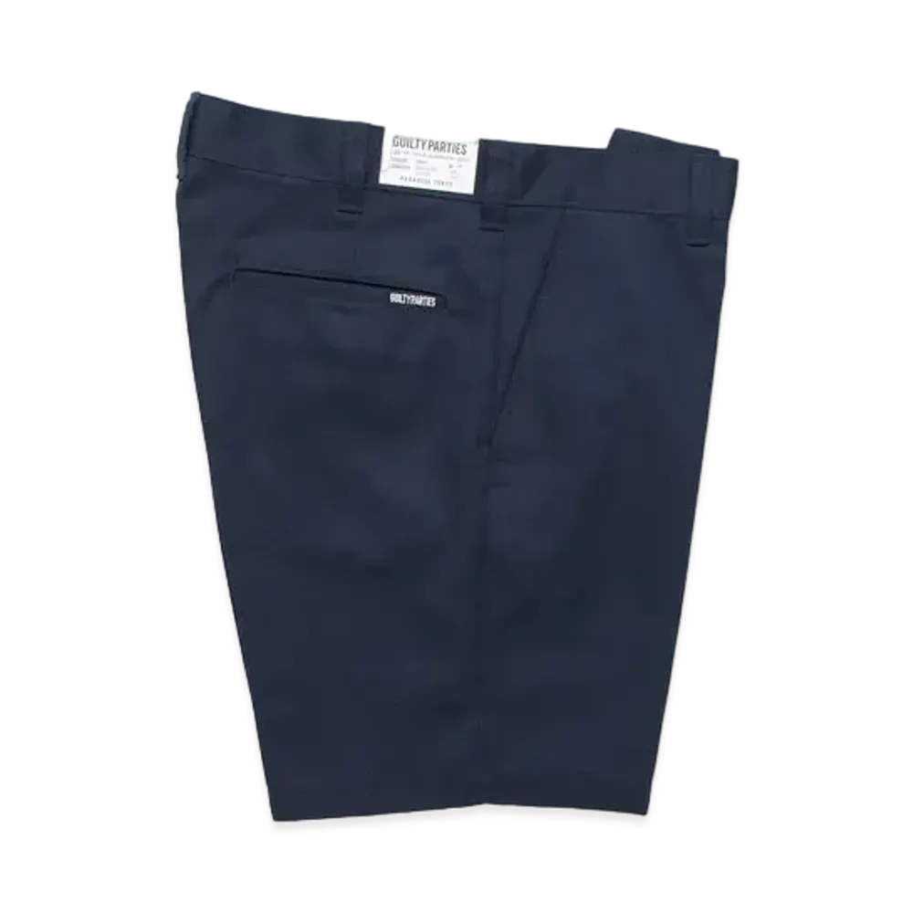 WACKO MARIA GP-104-A-BLANKLINE-ZACK / TWILL SKATE SHORTS "Navy"