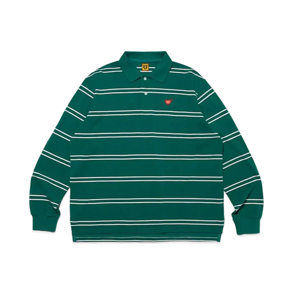 HUMAN MADE L/S Polo Shirt "Green"