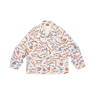 HUMAN MADE Printed Coverall Jacket "White"