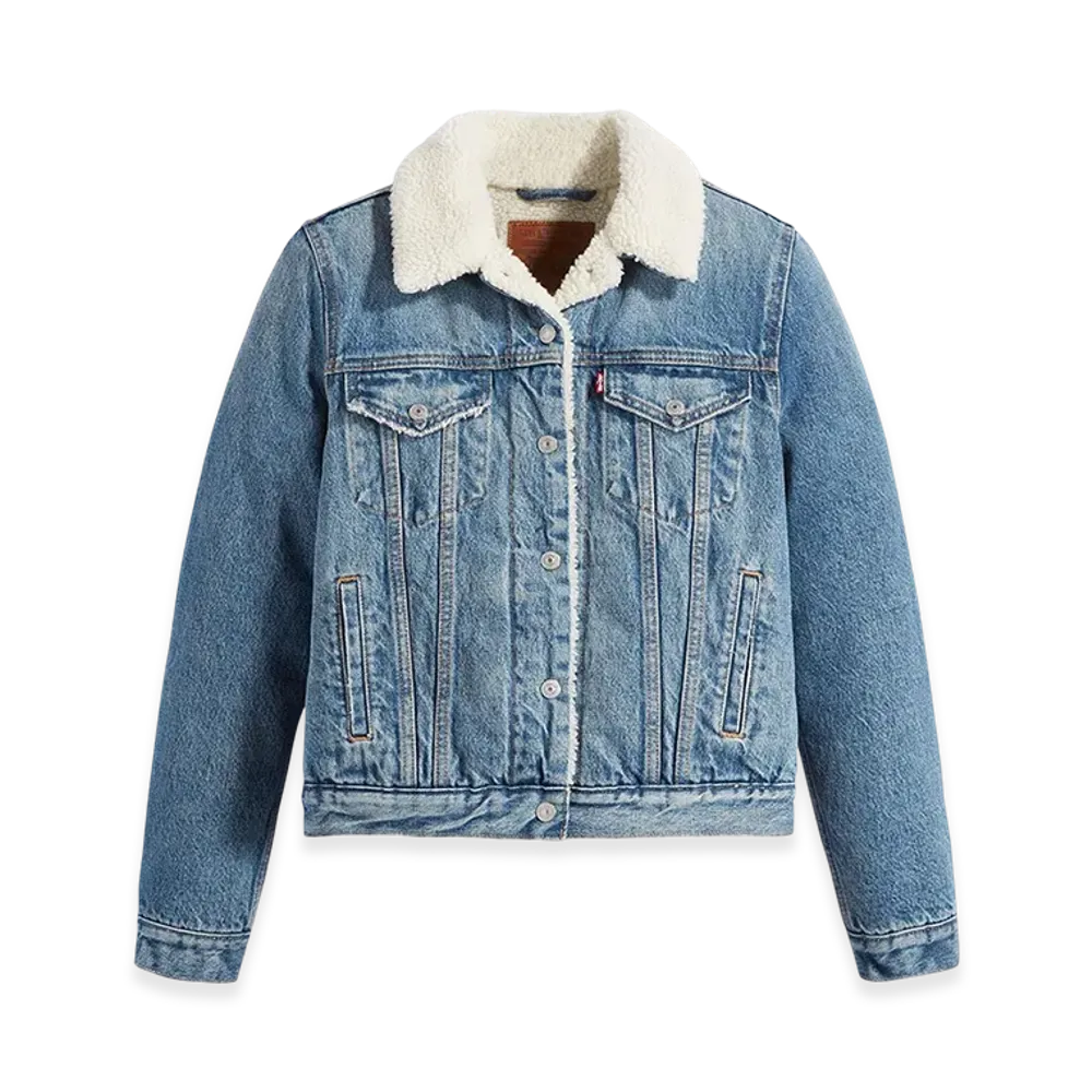 Levi's Sherpa Trucker Jacket "Medium Indigo"