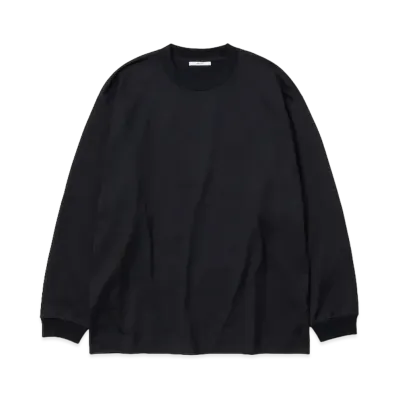 everyone L/S Crew Neck Basic T-Shirt "Black"