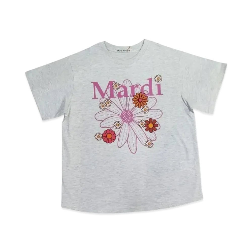 Mardi Mercredi Tshirt Flowermardi Blossom "Oatmeal Pink"