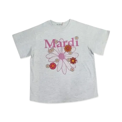 Mardi Mercredi Tshirt Flowermardi Blossom "Oatmeal Pink"