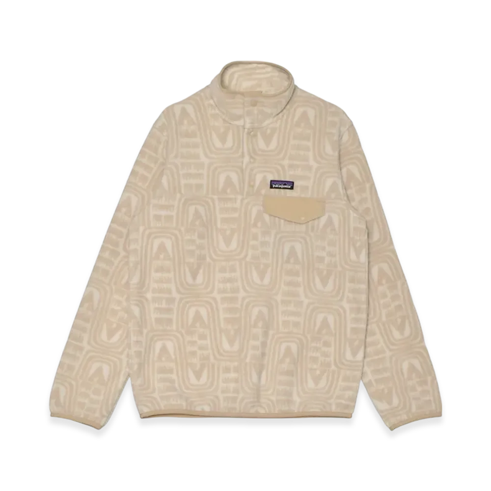 Patagonia Lightweight Synchilla Snap-T Pullover "Flow/Dyno White"