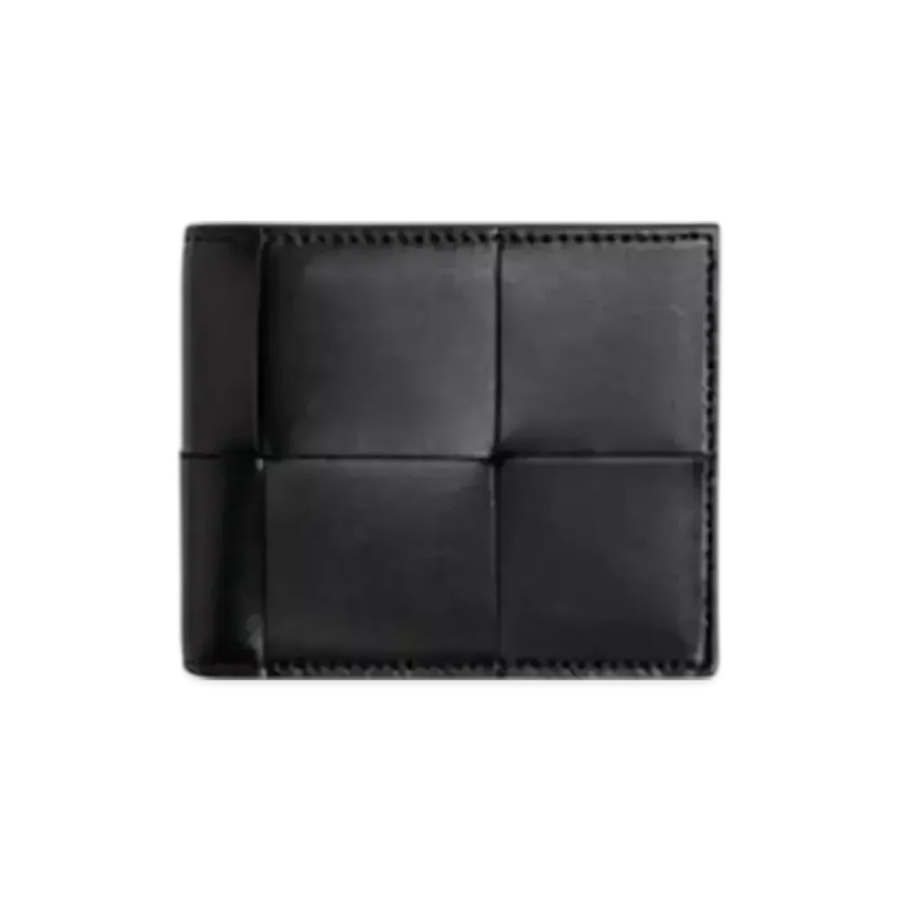 Bottega Veneta Cassette Bi-Fold Wallet With Coin Purse "Black"