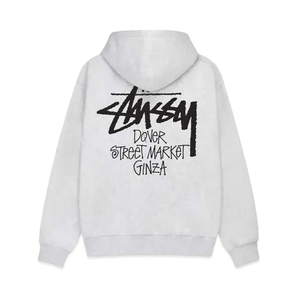 Stussy Stock Dsm Ginza Zip Hood "Ash Heather"