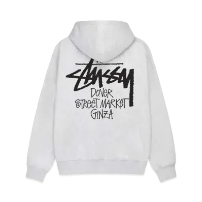 Stussy Stock Dsm Ginza Zip Hood "Ash Heather"