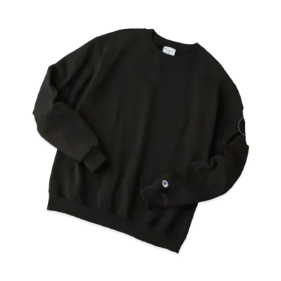 Champion Oversized Pullover Crew Neck Sweatshirt "Black"