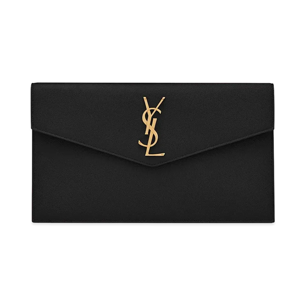 Saint Laurent Women's "Cassandre" Medium Size Clutch "Black"