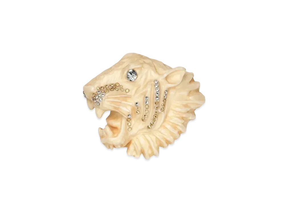 GUCCI Raja Series Resin Brooch "Ivory"
