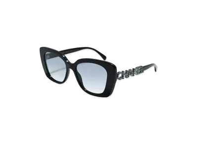 CHANEL Women's Square Shape Sunglasses "Blue"