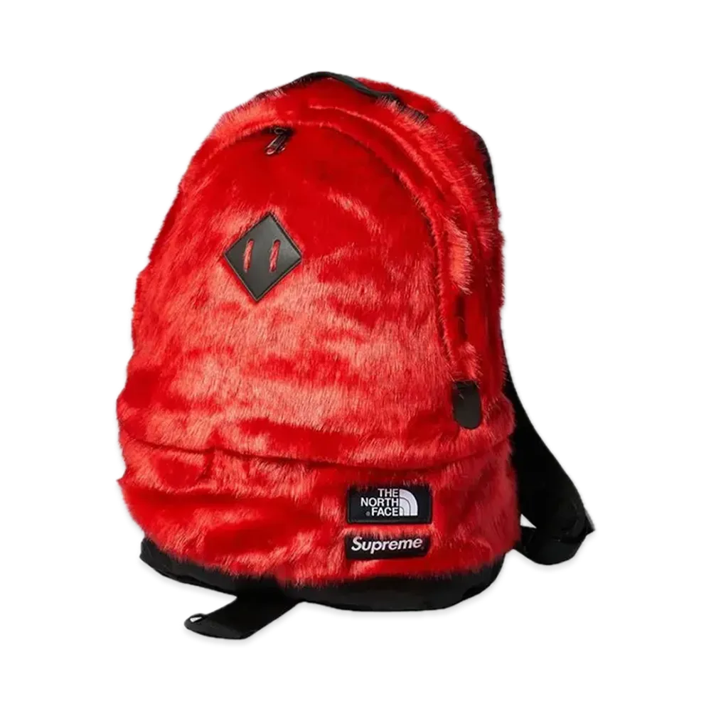 Supreme x The North Face Faux Fur Backpack "Red"
