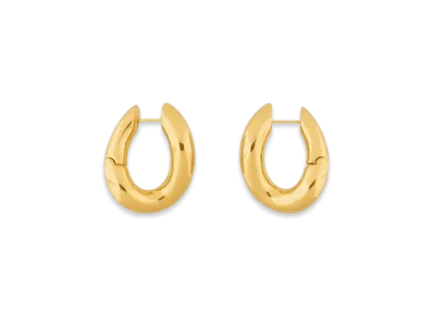 BALENCIAGA Loop Earrings "Gold"