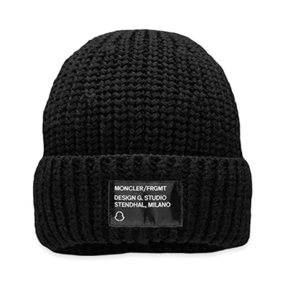 MONCLER fragment Knit Cap "Black"