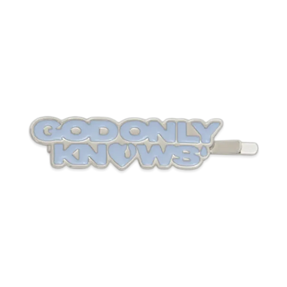 GOD ONLY KNOWS Logo Hair Clip "Sax"