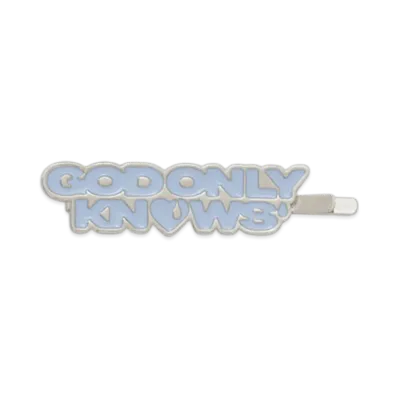 GOD ONLY KNOWS Logo Hair Clip "Sax"