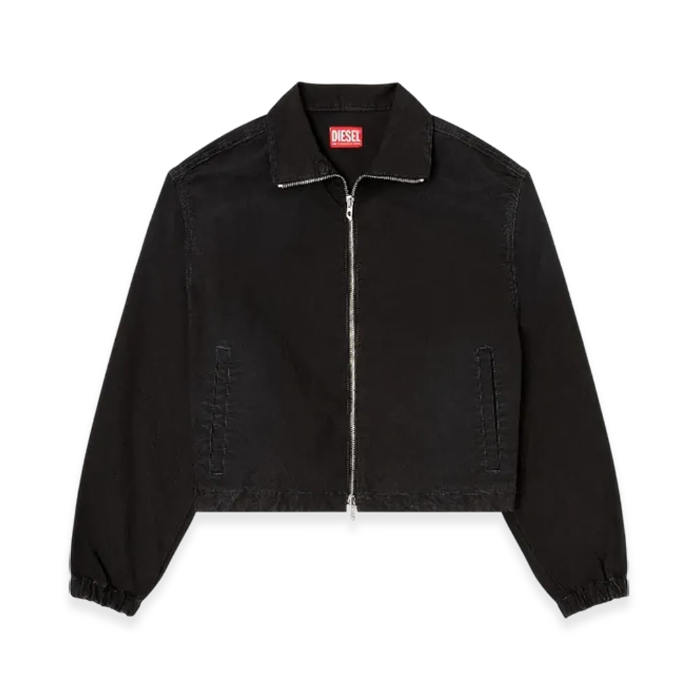 Diesel De-Sanderz Jogg High-Neck Technical Joggjeans Jacket "Black"