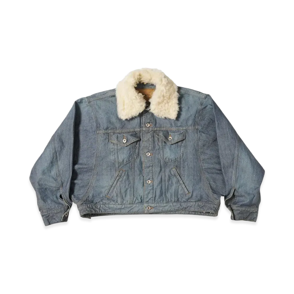 doublet Woven Sequin Denim Jacket "Indigo"