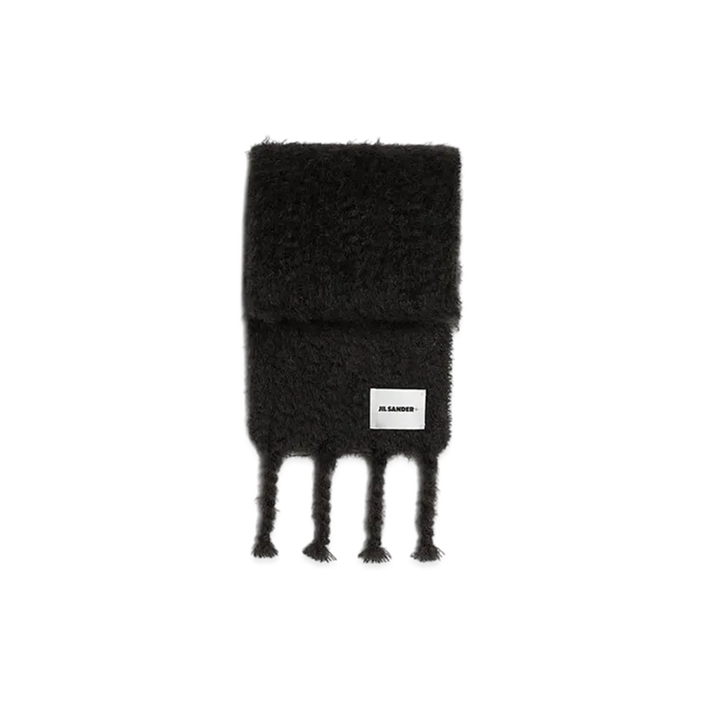 Jil Sander Wool Blend Scarf "Black"