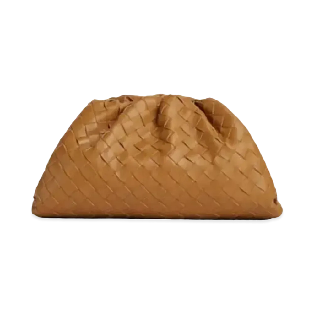 Bottega Veneta Teen Pouch Clutch "Caramel"