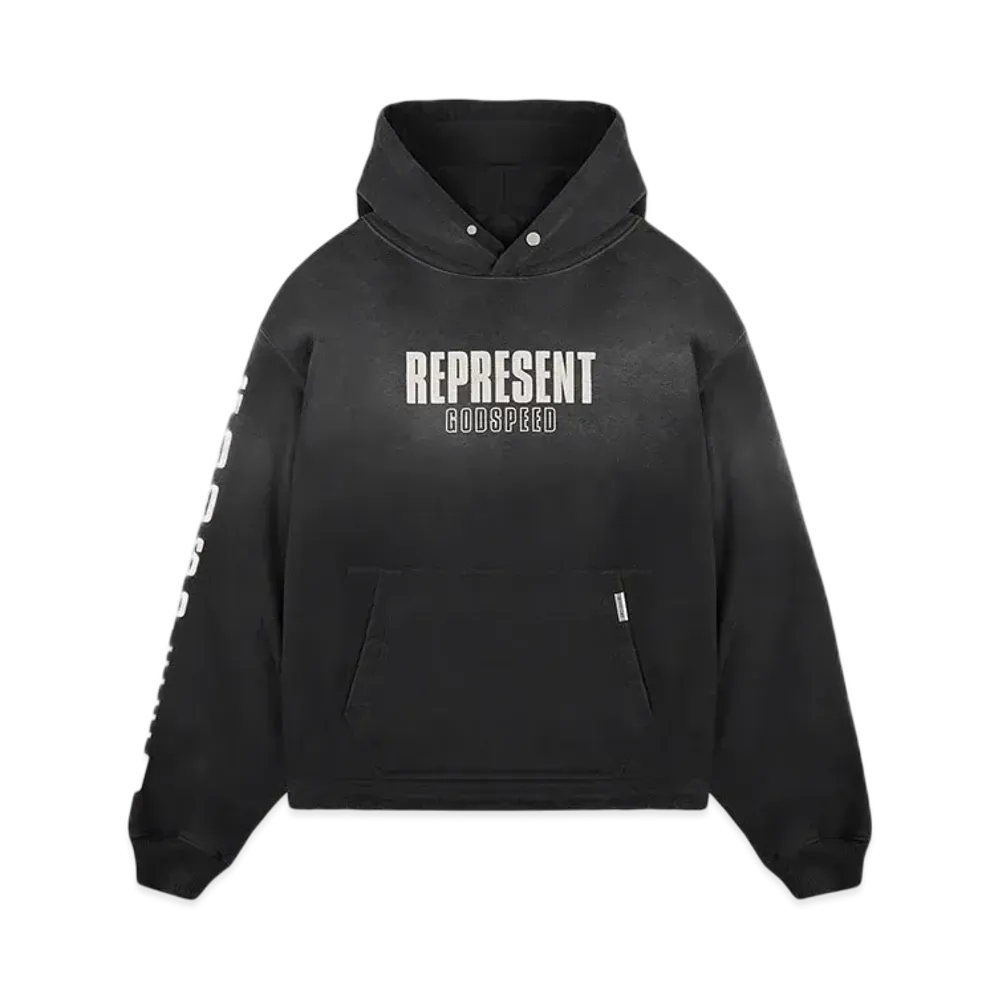 REPRESENT Godspeed Hoodie "Aged Black"