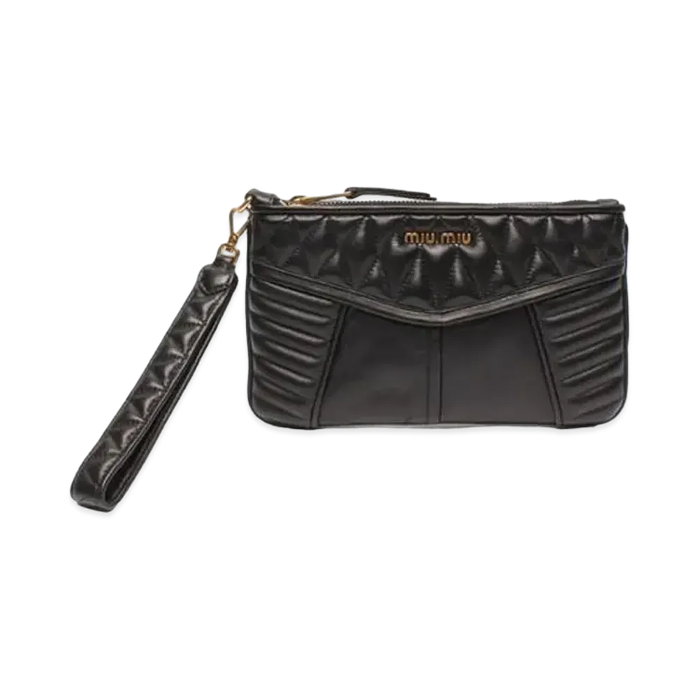 MIU MIU Pouch Clutch Bag "Black"