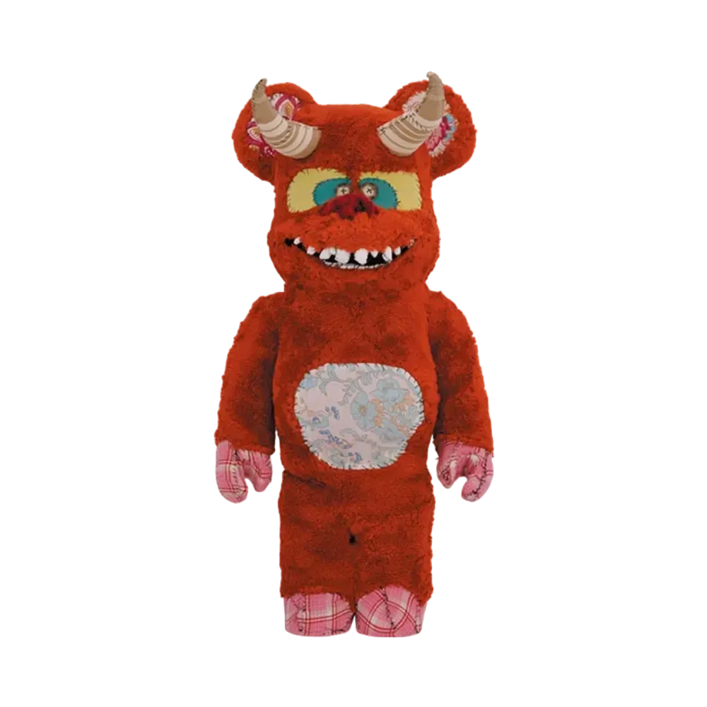 MEDICOM TOY "BEARBRICK" -Anne Valerie Dupond ONE OF KIND- Big Red 1000%