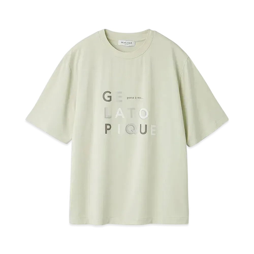 GELATO PIQUE Homme Rayon Logo One Point T-Shirt "Lime"
