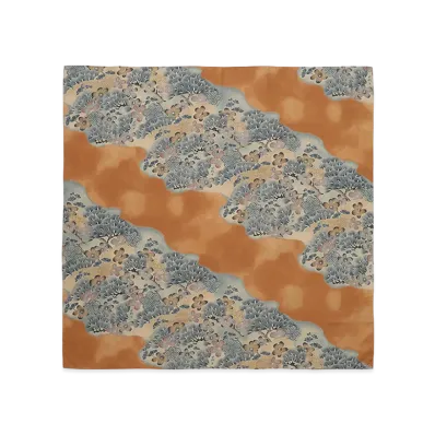 visvim Head Scarf Jacquard (Silk) "Brown"