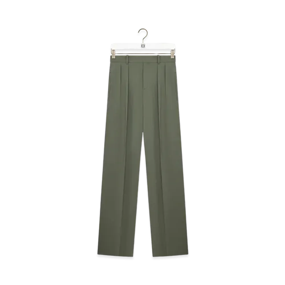 LOEWE Trousers "Khaki Green"