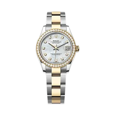ROLEX Datejust 31mm Oystersteel & Yellow Gold Diamond 278383RBR "White Mother-of-Pearl"