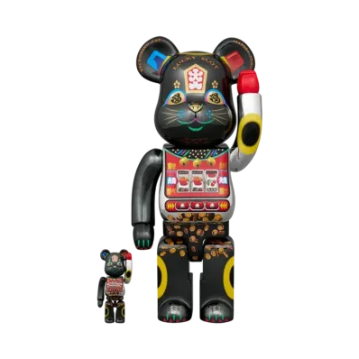 MEDICOM TOY "BEARBRICK" Lucky Cat Jackpot 400%