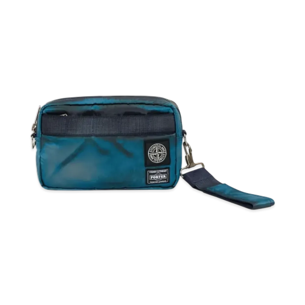 PORTER x Stone Island Pouch "Blue"