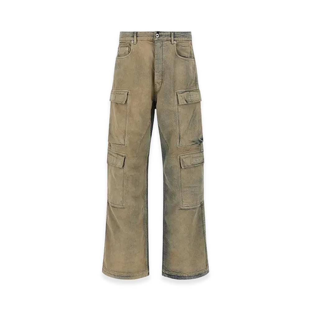 Rick Owens DRKSHDW Double Cargo' Jeans "Beige"