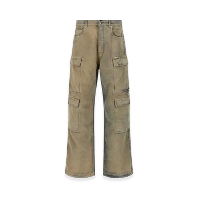 Rick Owens DRKSHDW Double Cargo' Jeans "Beige"