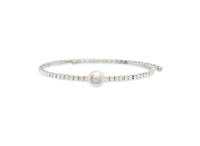 MIU MIU Solitaire Jewel Necklace "Light Gray/White/Crystal"