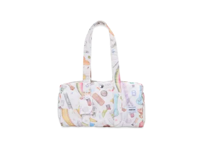PORTER x Aurel Schmidt Roll Boston Bag "White"