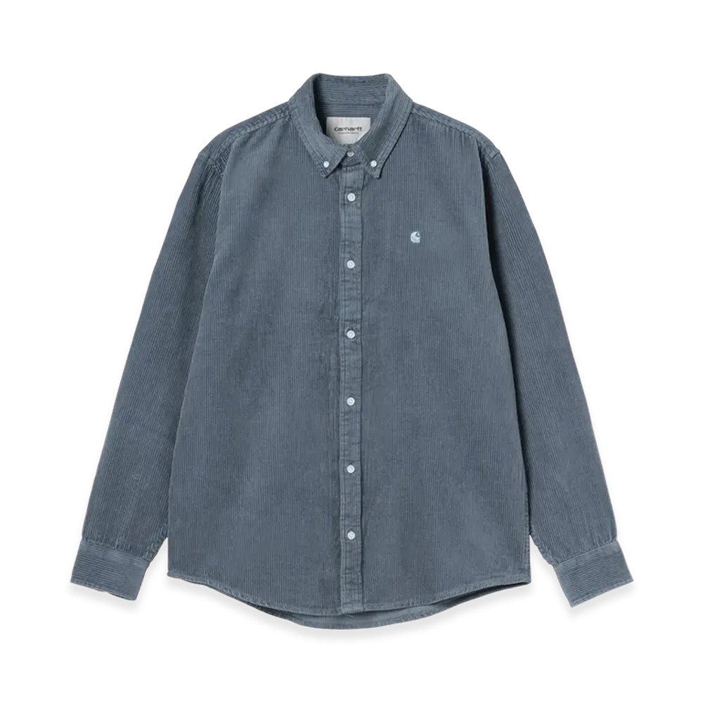 Carhartt WIP L/S Madison Cord Shirt "Angelite/Angelite"