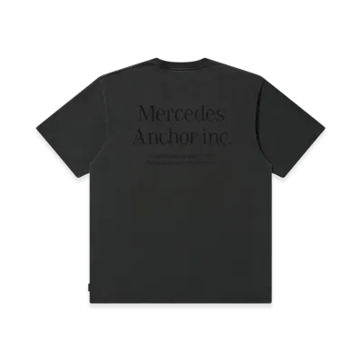 Mercedes Anchor inc. Pigment Dye Logo Tee "Graphite"