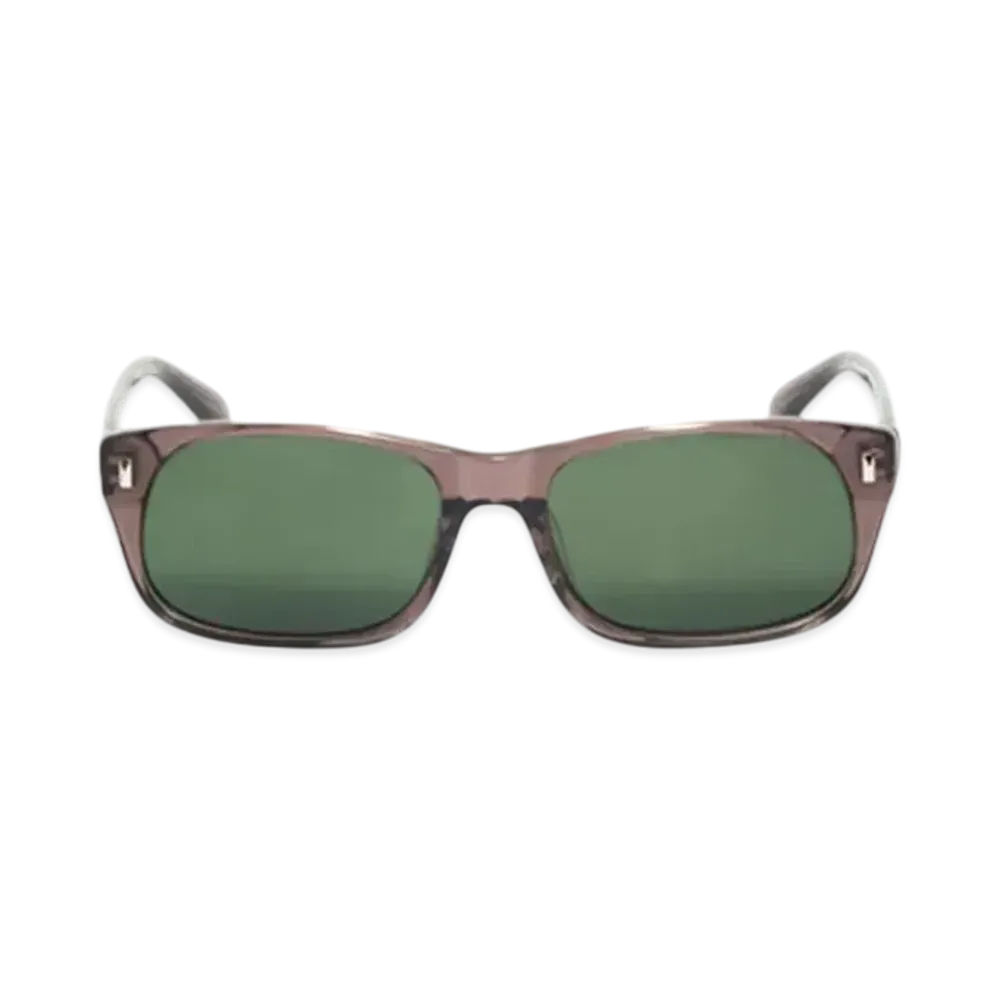 Stussy Michael Sunglasses "Transparent Taupe/Green Lens"