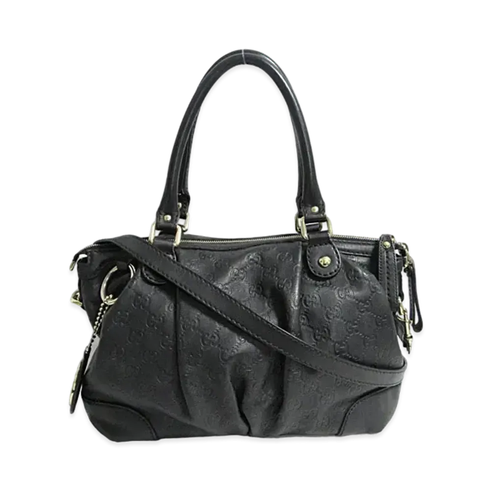 GUCCI Guccissima Sukey 2WAY Bag "Black"