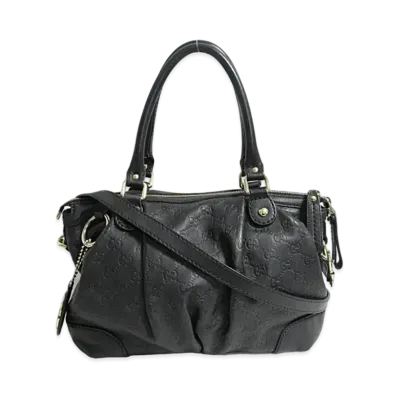 GUCCI Guccissima Sukey 2WAY Bag "Black"